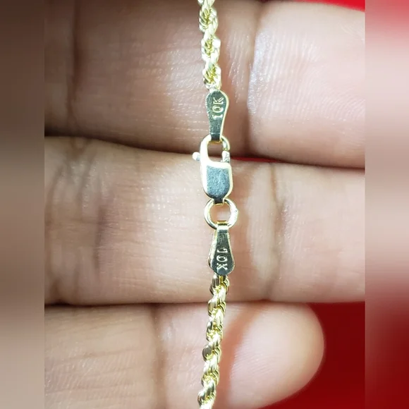10kt Gold Rope Chain